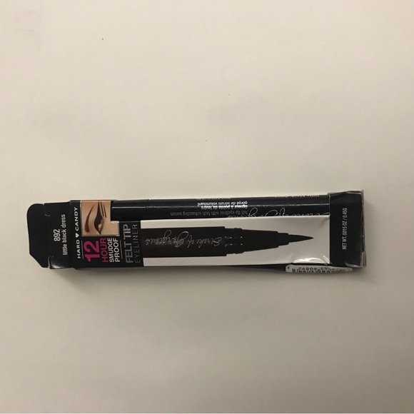 New Hard Candy Felt Tip Eyeliner “Little Black Dress” 12 Hour Smudge Proof - Picture 12 of 16